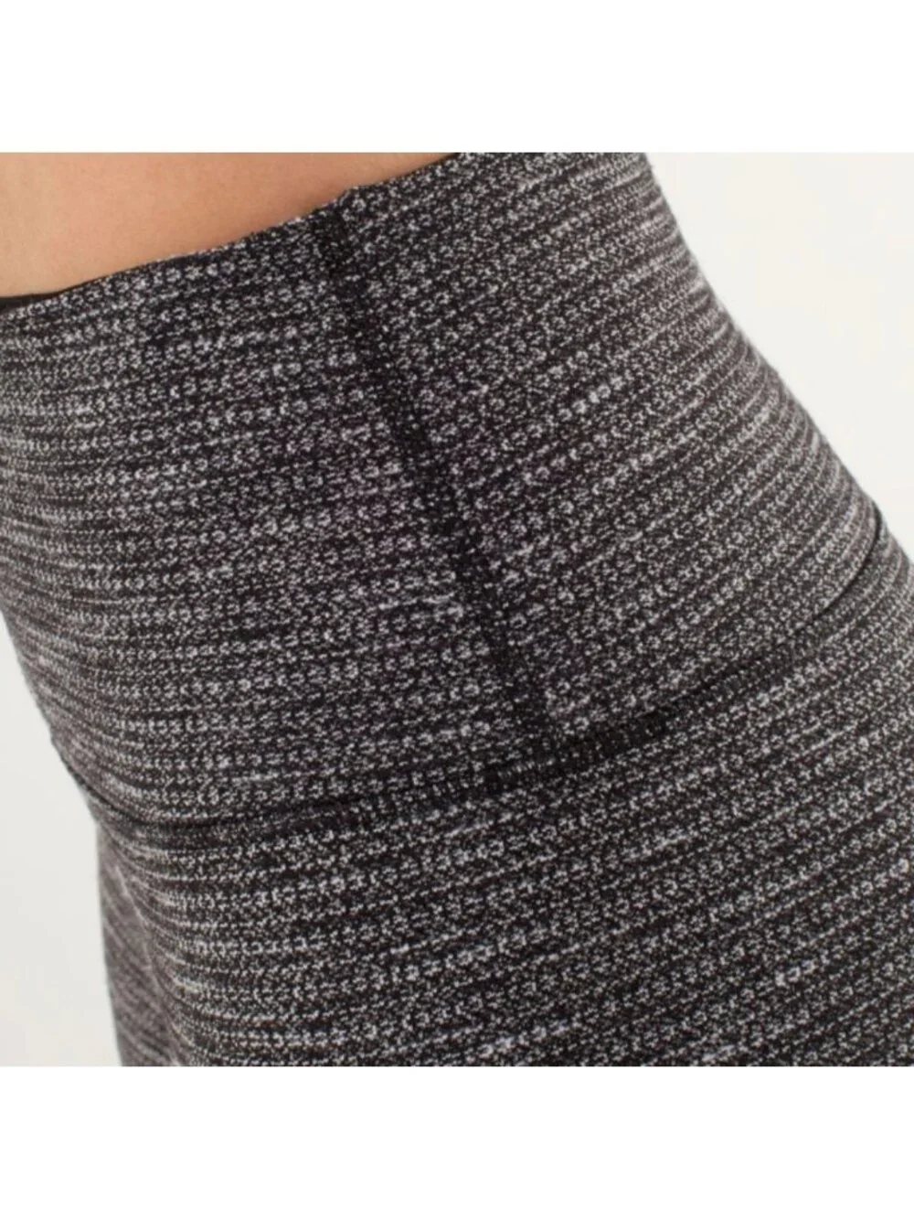 Lululemon Wunder Under Pant *High Rise Coco Pique Black / Black